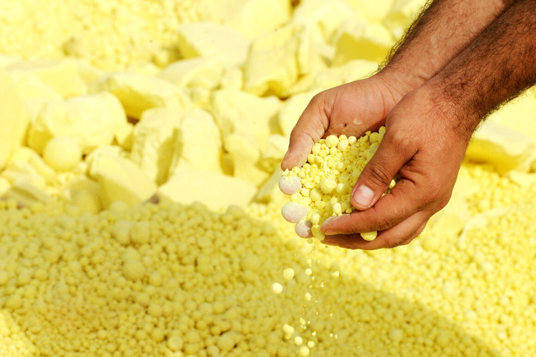 نمونه ای از گوگرد گرانول